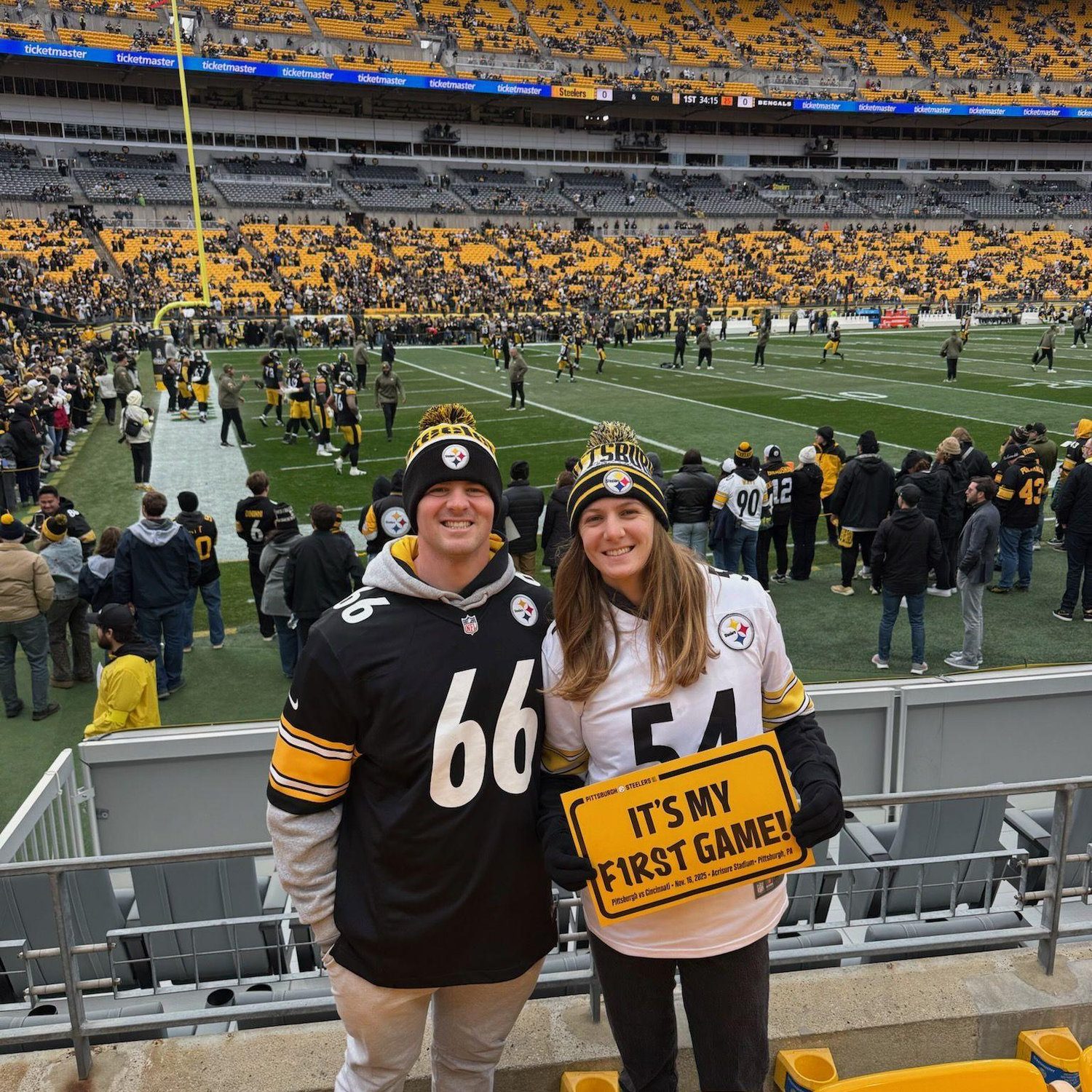 11/16/25: Syd's first Steelers game