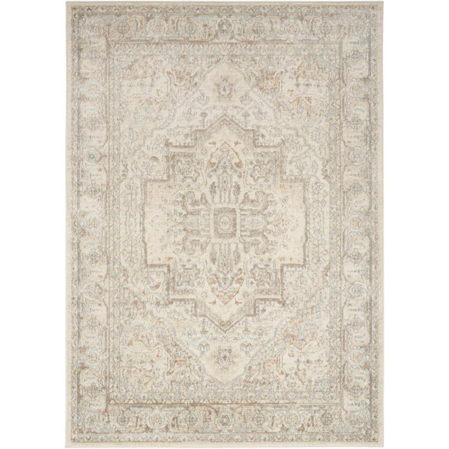 Nourison Concerto 5'3" x 7'3" Beige Vintage Indoor Rug