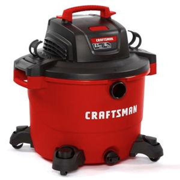 CRAFTSMAN CMXEVBE17595 16 Gallon 6.5 Peak HP Wet Dry Vac, Heavy-Duty Shop Vacuum Wet and Dry with Filter, Dust Bag, Hose and Attachments for Home Projects & Renovations