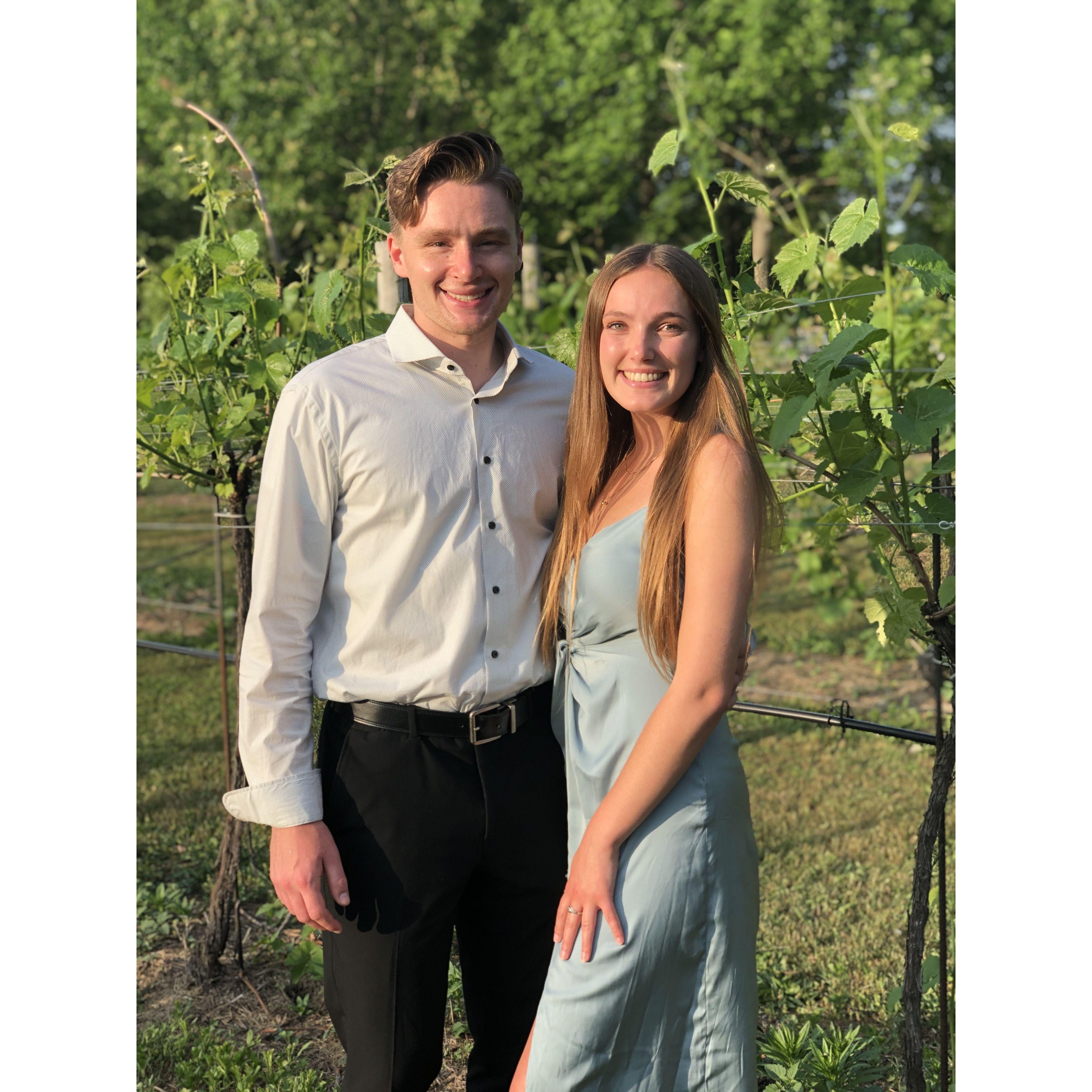 Jordan and Hayley wedding at the vineyard