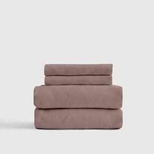Organic Brushed Cotton Sheet Set - Fig, King