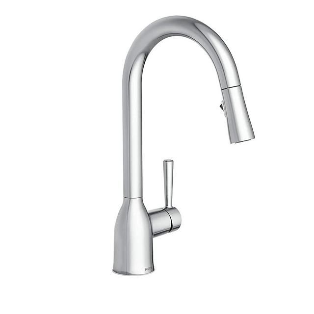 Moen 87233 Adler One-Handle High Arc Pulldown Kitchen Faucet with Power Clean, Chrome