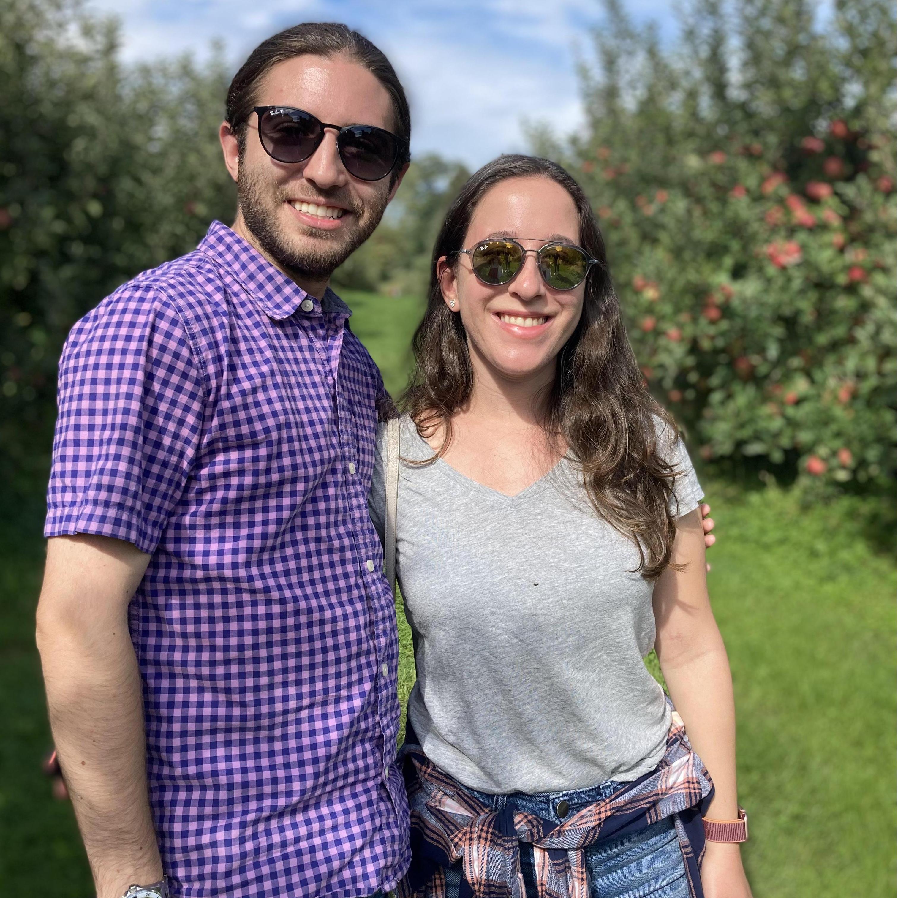 Apple picking fun.