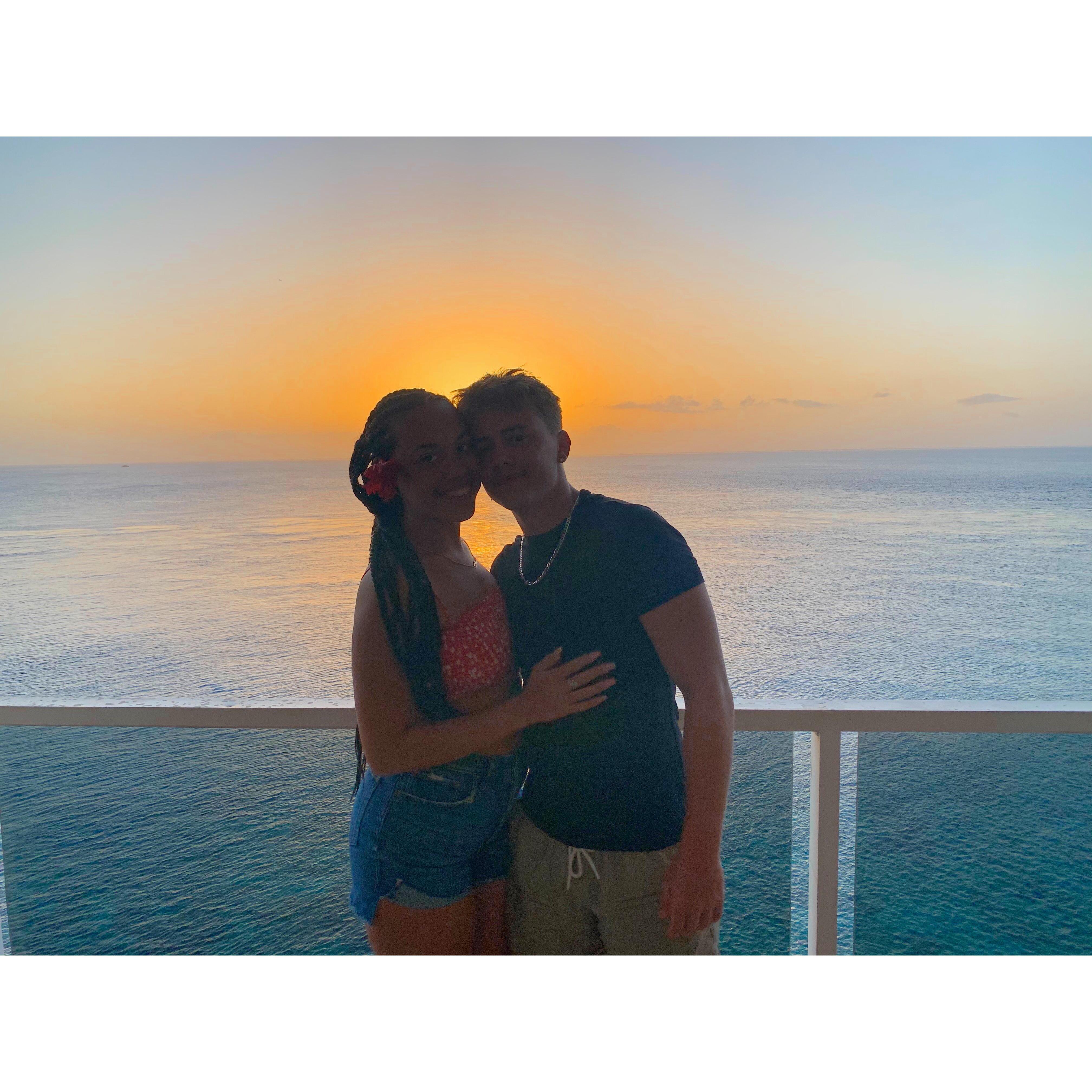 first trip out of the country together