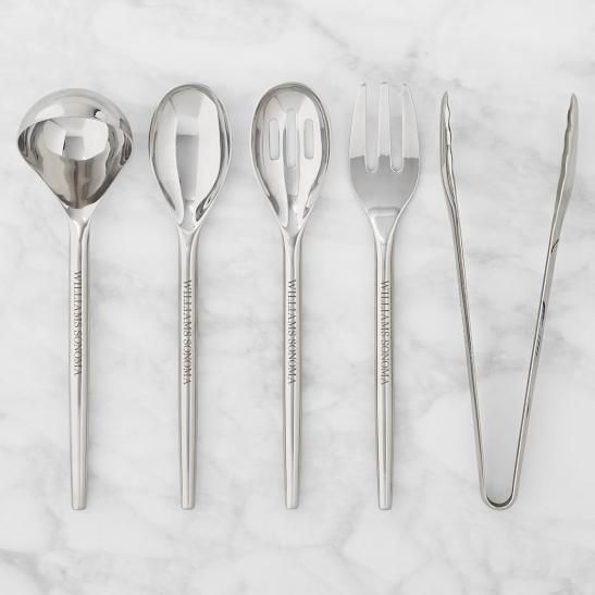 Williams Sonoma Stainless Steel Serving Utensils, Set of 5