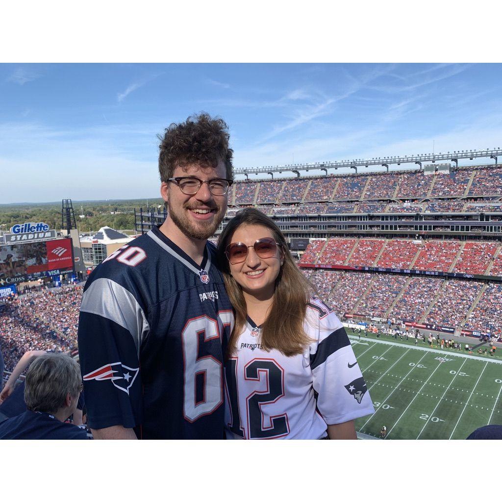 Cheering on the Pats