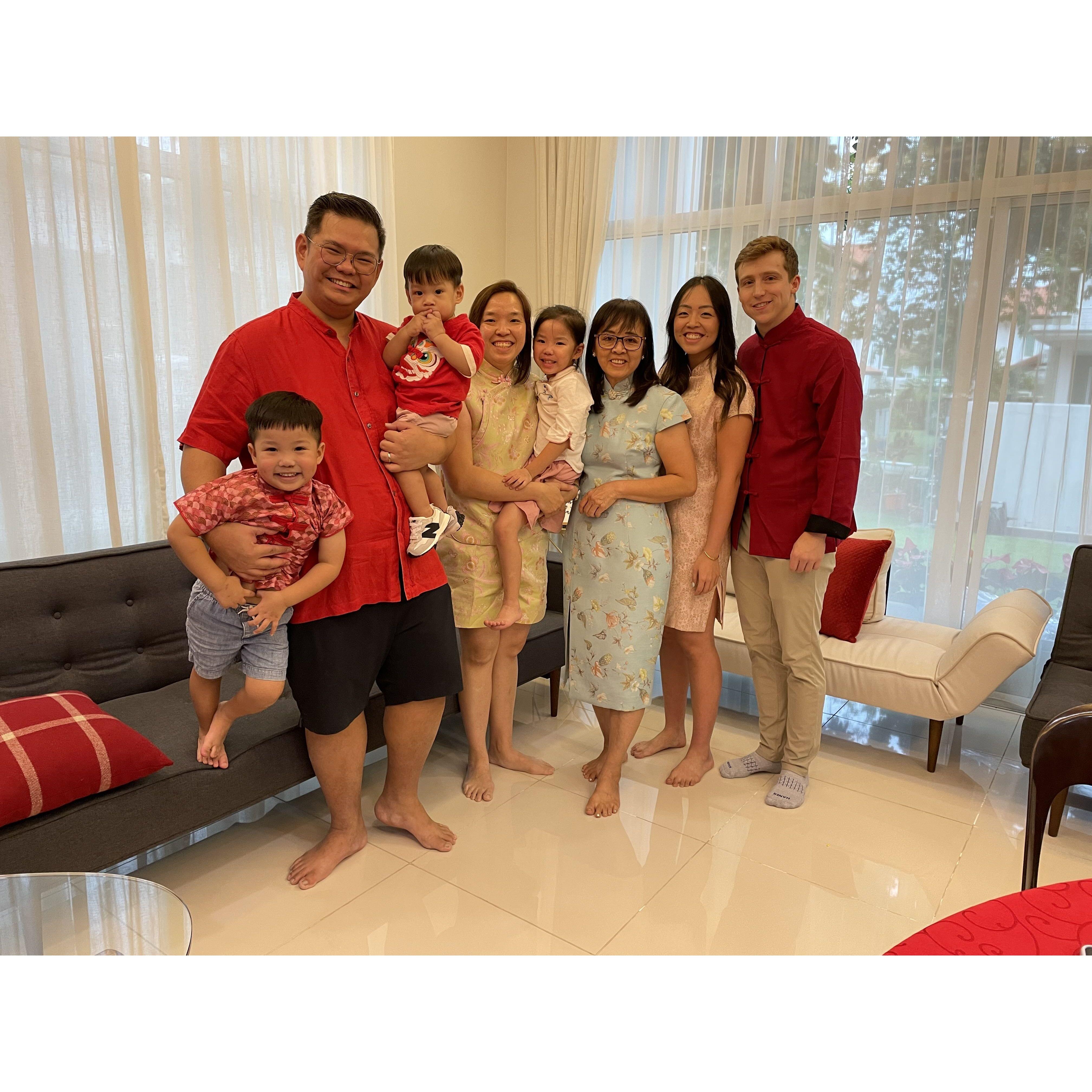 In Malaysia with Eunice's family!