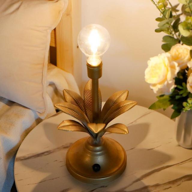 JHY DESIGN Battery Operated Lamp 13''H Vintage Decorative Cordless Lamp with LED Bulb Small Table Lamp for Bedroom Living Room Bedroom Kitchen Wedding Patio Home Decor(Antique Gold)