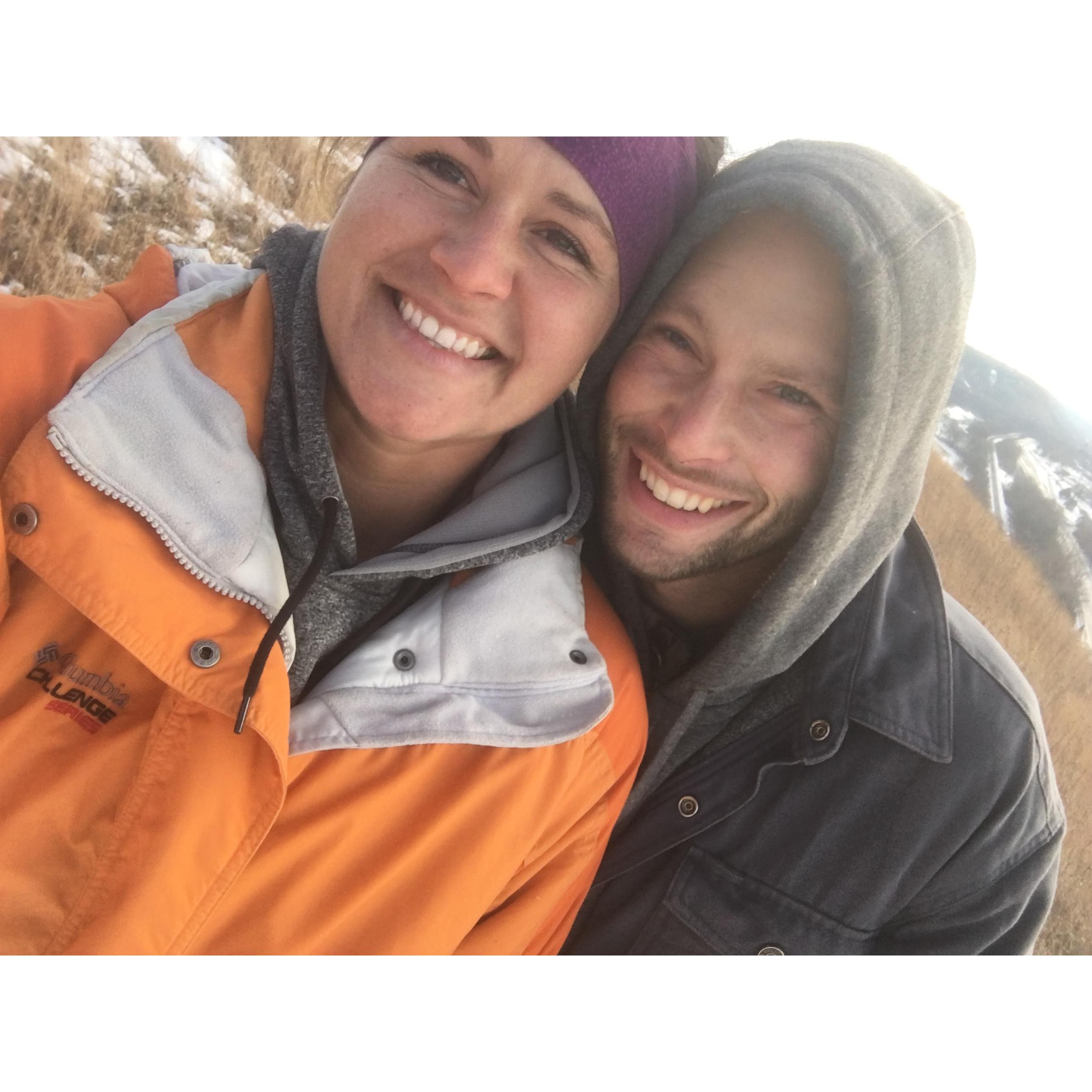 ❤️First hike after dating.  I told him I loved him