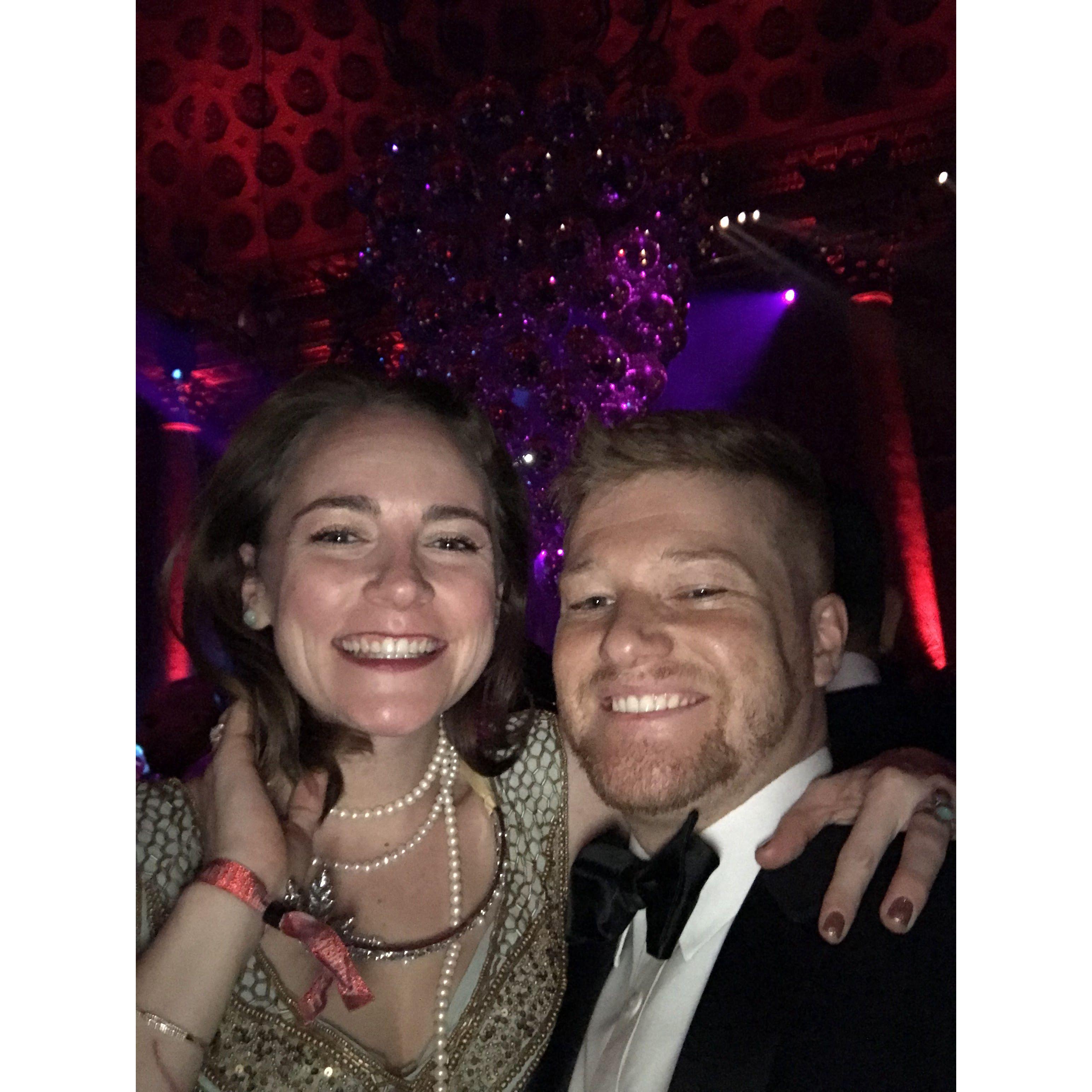 We went to a Great Gatsby party soon after our relationship started. We looked amazing!