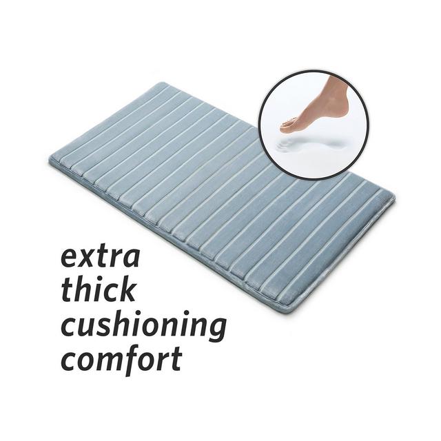 MICRODRY® Charcoal-Infused 21" x 34" Memory Foam Bath Mat
