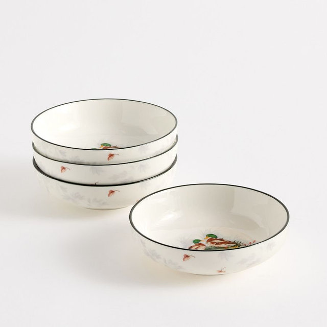 Fantastical Forest Stoneware Dip Bowls, Set of 4 - Multi