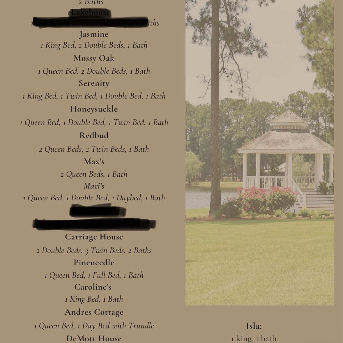 Pick a cabin with a crew in mind! If you want a room all to yourself please look into getting a motel room. Review FAQs 
Direct all inquiries to William Capley Steele text or call 812-786-5378