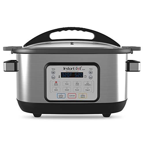 Instant Pot Aura 9-in-1 Multicooker, Slow Cooker, Rice Cooker, Steamer, Saute, Yogurt Maker, Stew, Bake, and Warmer, 6 Quart, 10 One-Touch Programs