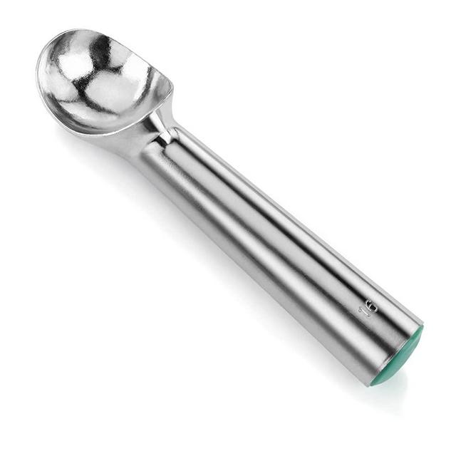 New Star Foodservice 35421 Commercial-Grade Ice Cream Dipper Scoop, Self Defrost, 2.5 oz, Size 16, Green