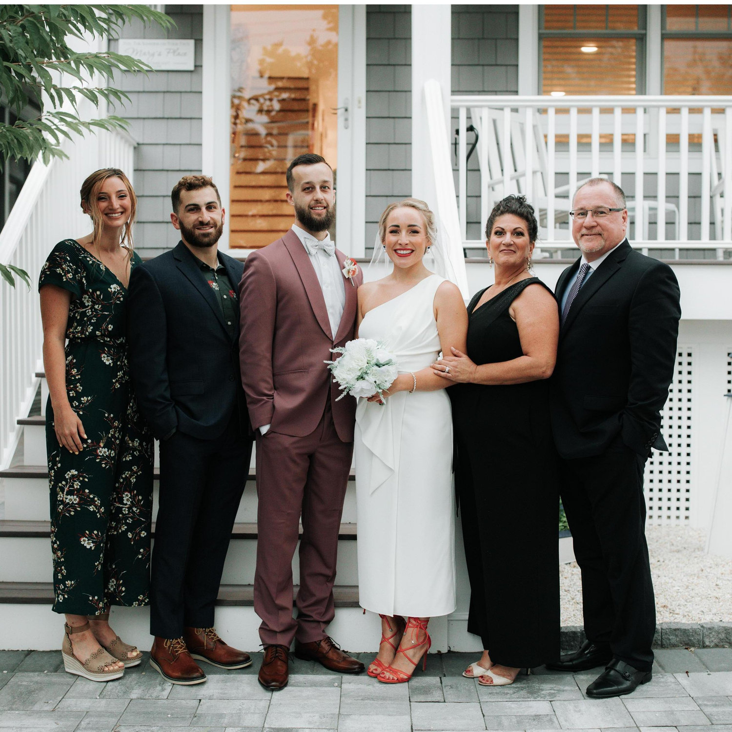 Celebrating the beautiful wedding of Dom's sister and brother in-law (soon to be Alyssa's in-laws!) in Seaside Heights, NJ.