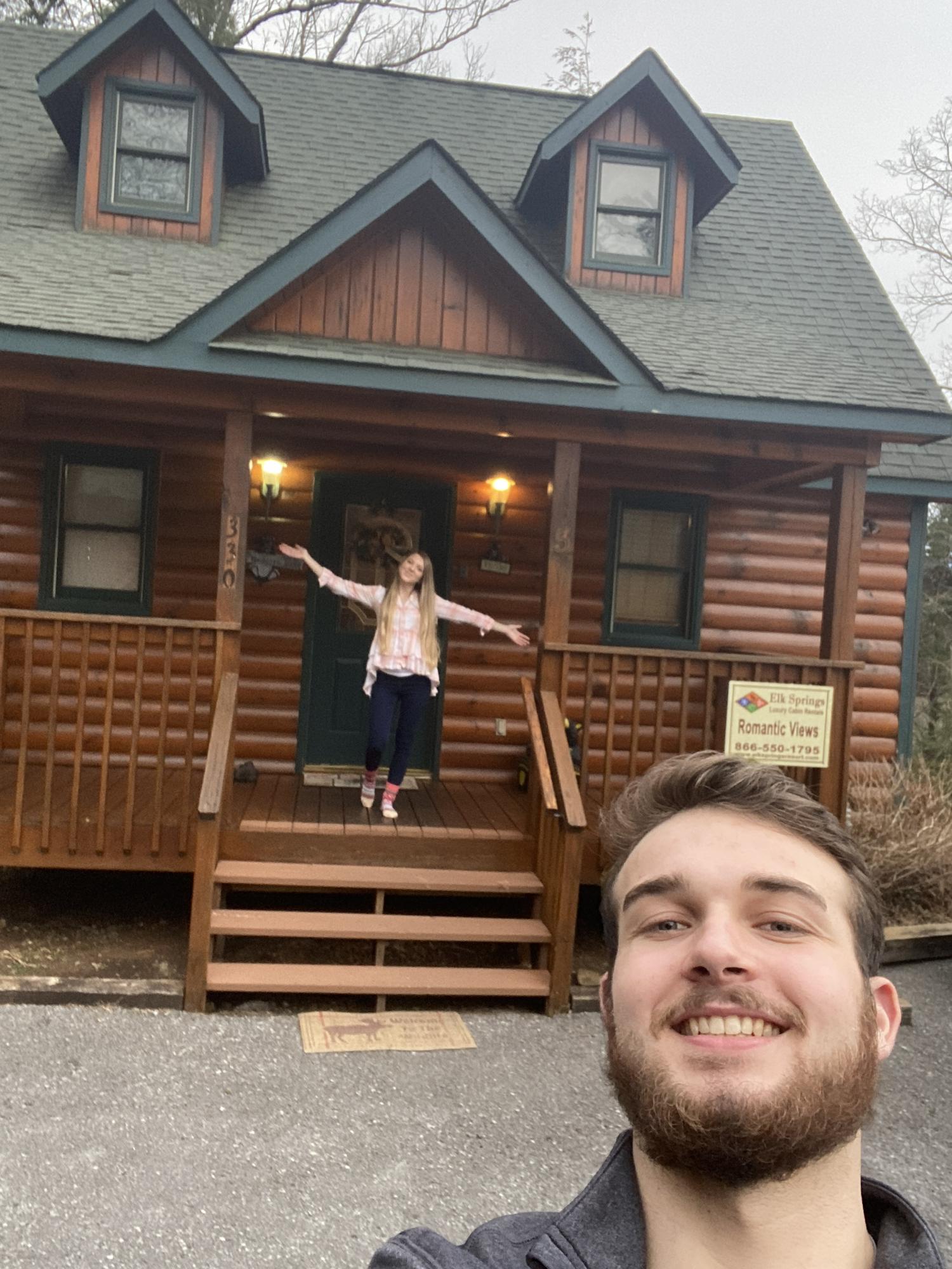 We rented out a cabin in the Smokies for our 1 year anniversary.