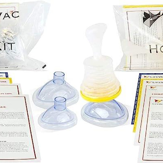 LifeVac Home Kit Pack of 2 - Portable Suction Rescue Device First Aid Kit for Kids and Adults, Portable Airway Suction Device for Children and Adults