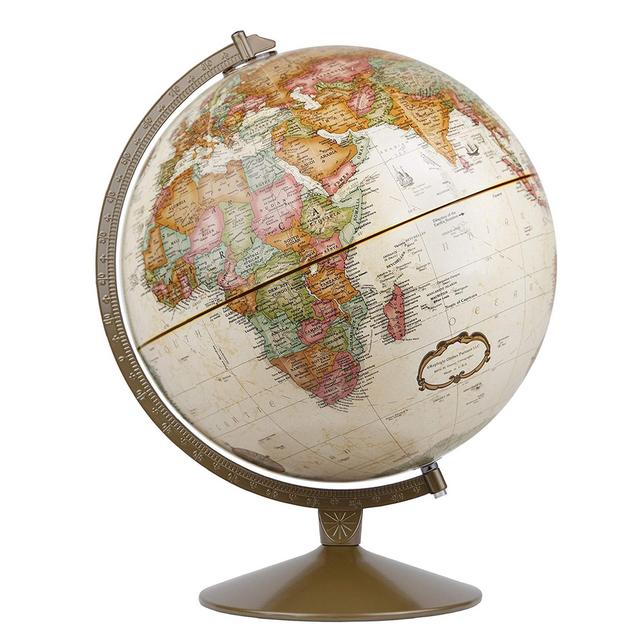 Replogle Globes Franklin World Globe, Antique Ocean, 12-Inch Diameter,Over 4,000 Place Names