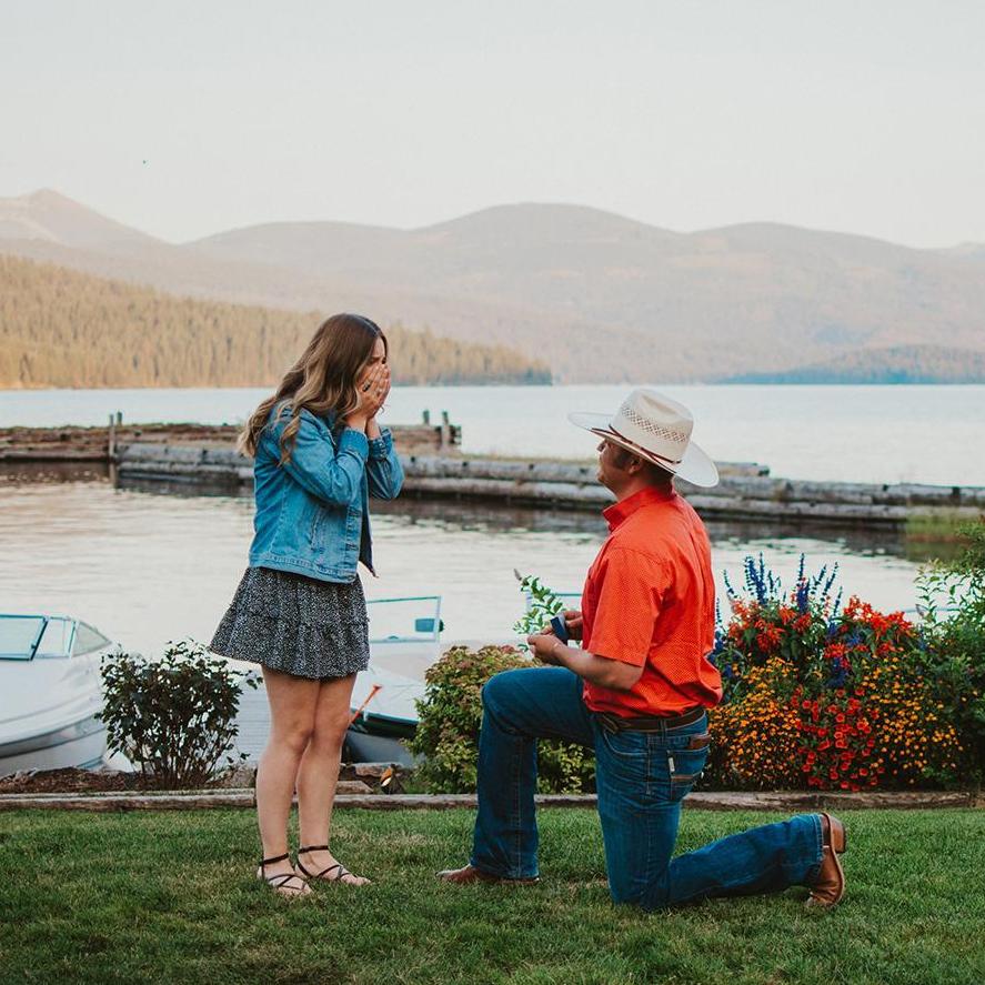 We got engaged at Priest Lake Idaho, our favorite place in the world! 8/13/20