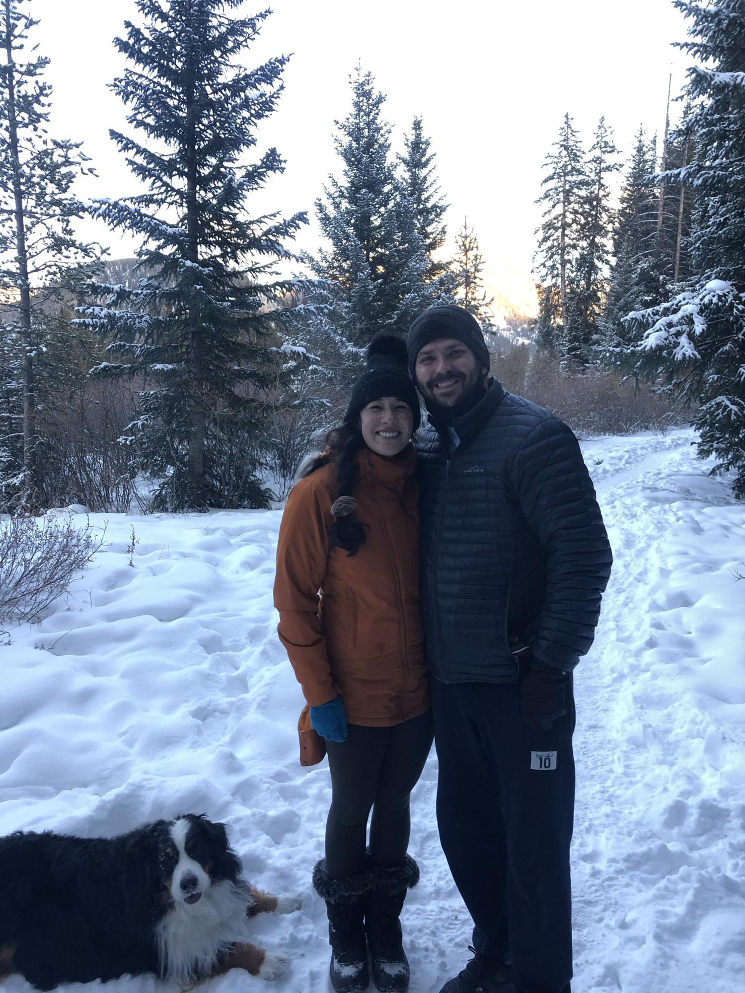 Rosie's first instagram post featuring Dylan included this photo during the holiday season 2020