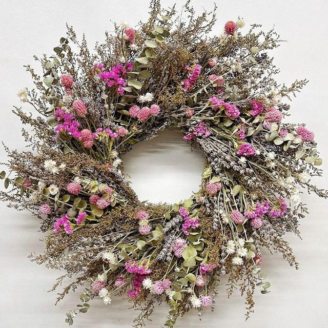 Dried Springtime Blossoms Wreath, 20"