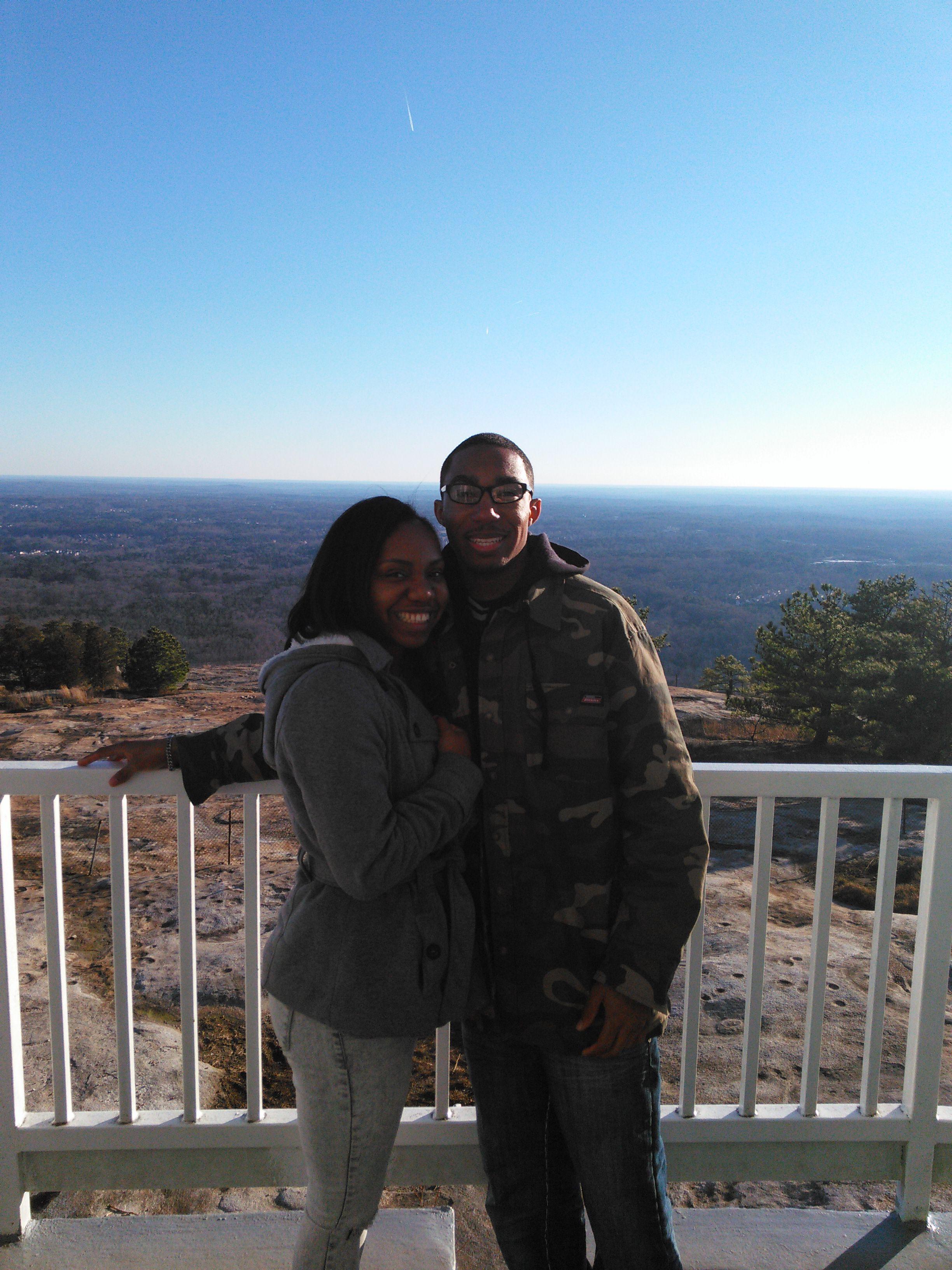 The day before he proposed on February 13th 2016 on Stone Mountain