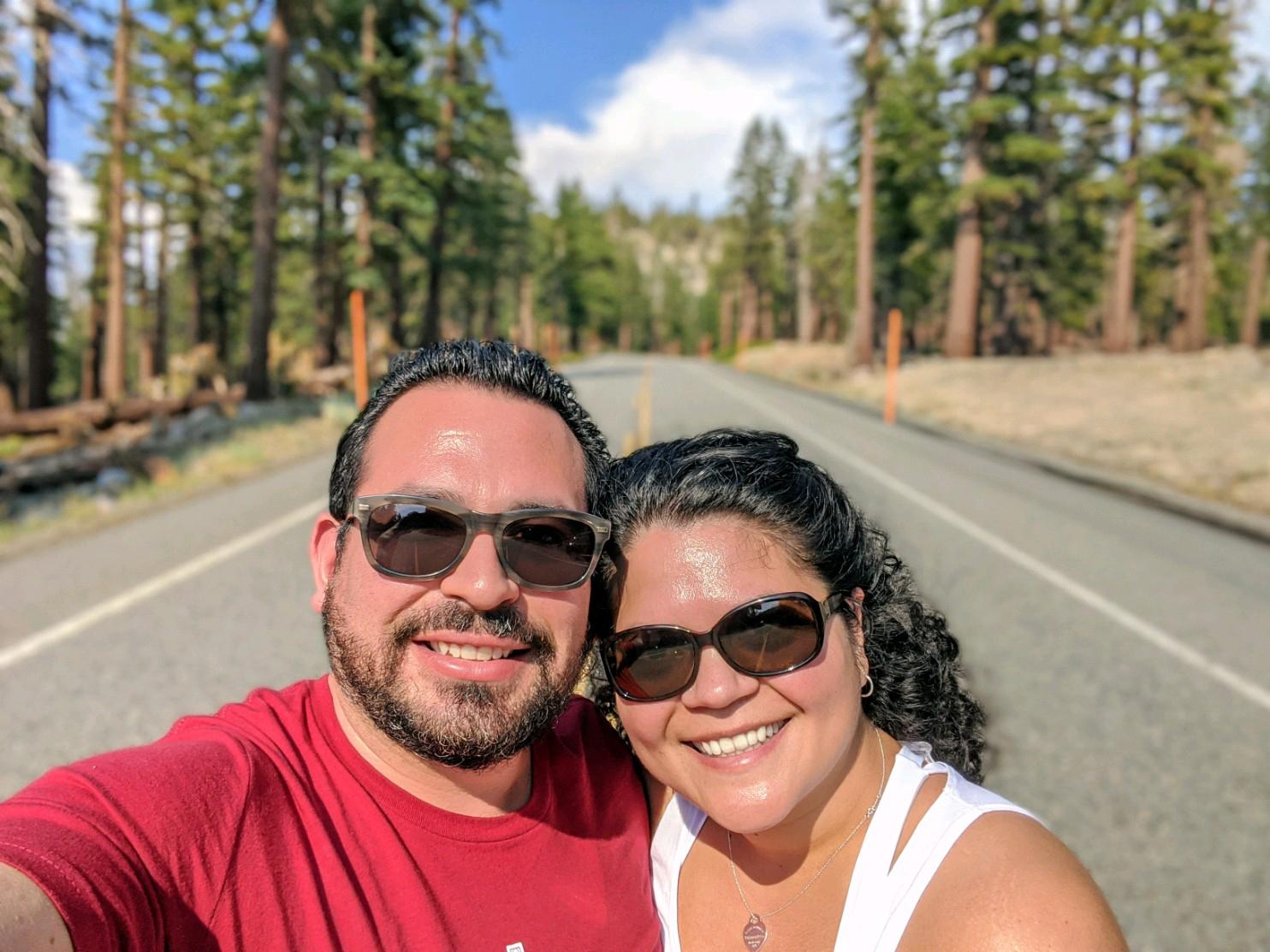 On the road to Mammoth Lakes.
