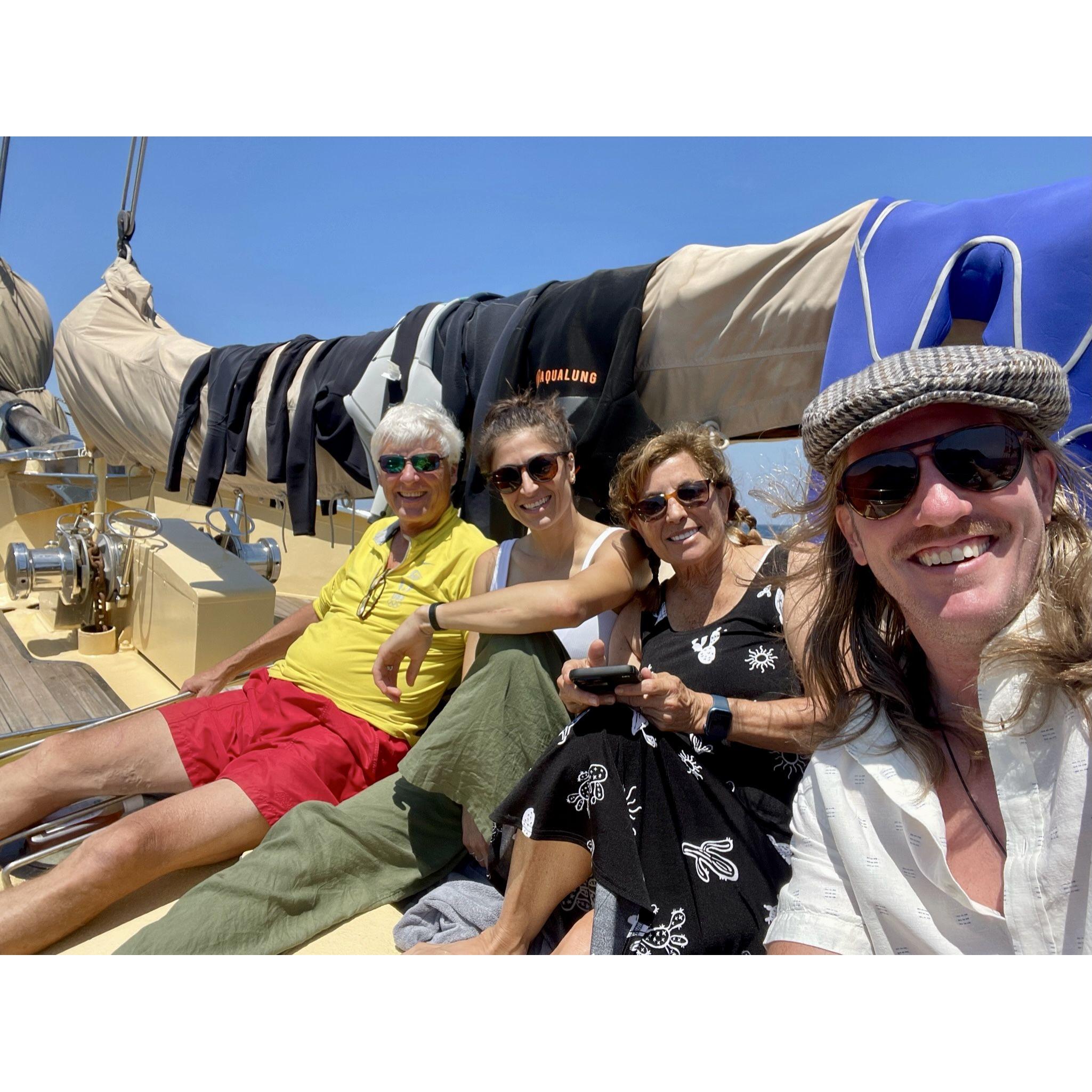 Hanging out in between dives on the Adelaar