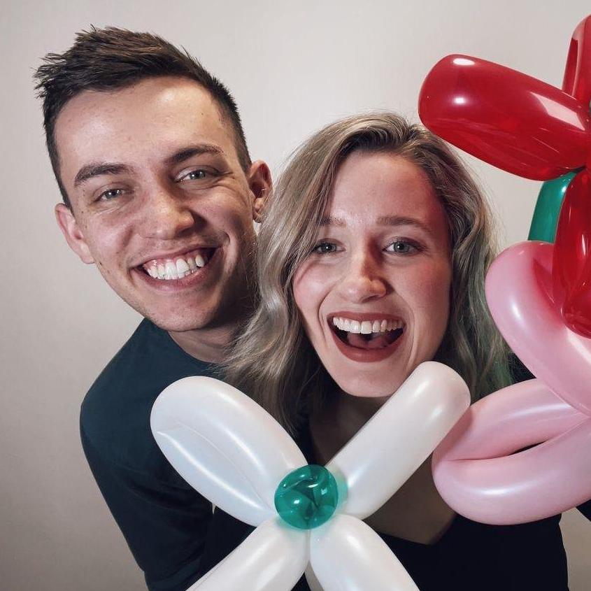 We through a Valentine's Day Party and of course there were balloons...