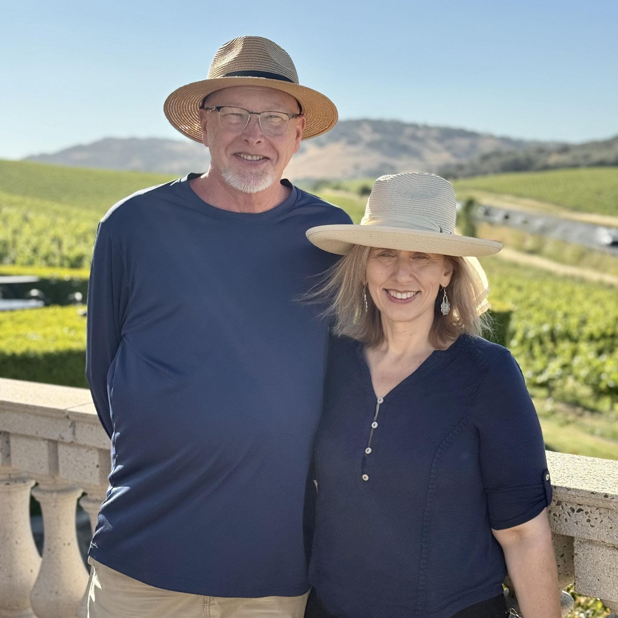 At home in the Napa Valley.