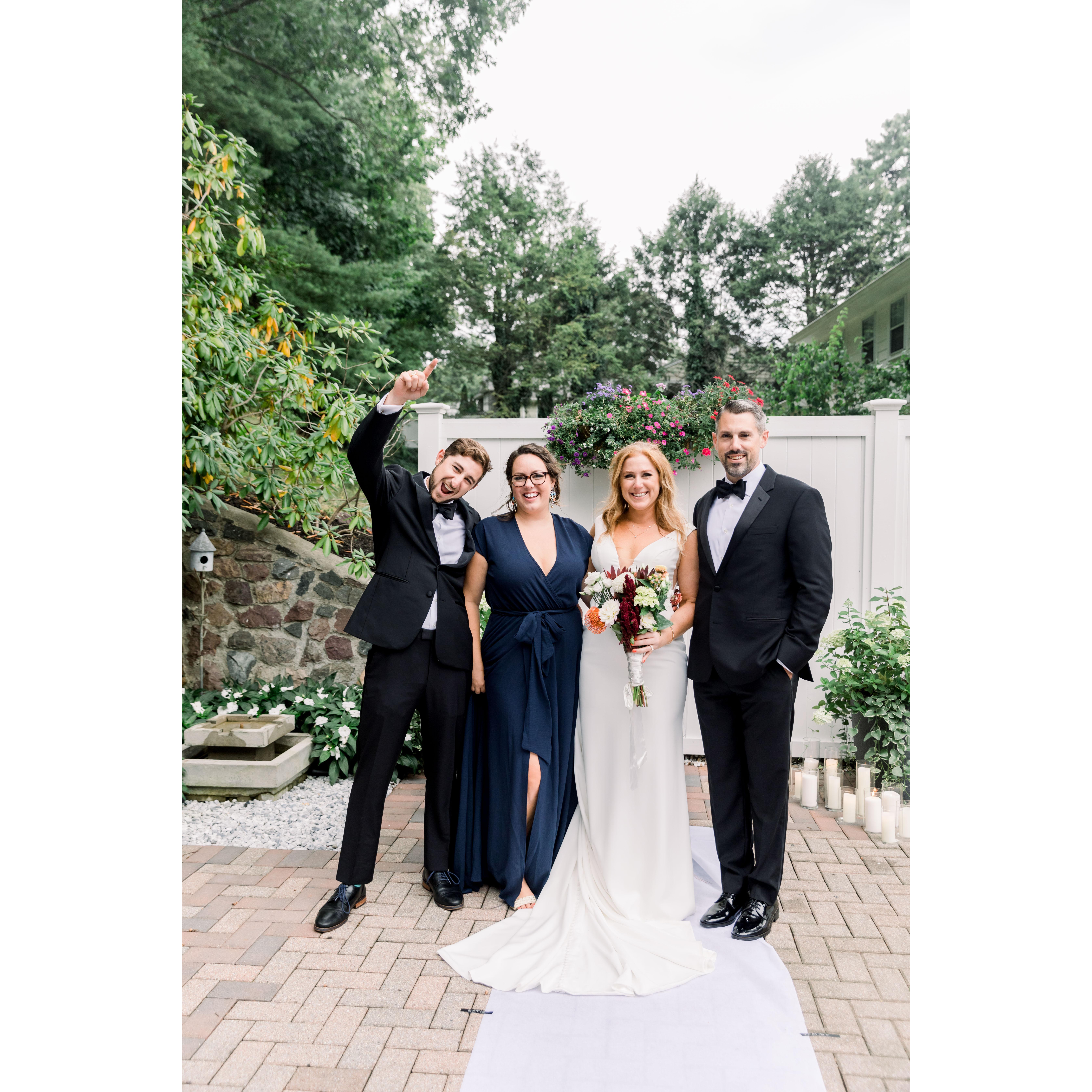 Katie's brother Brian took the opportunity to recreate an epic siblings photo we did for Brian and Annie's wedding, but didn't clue the others in.