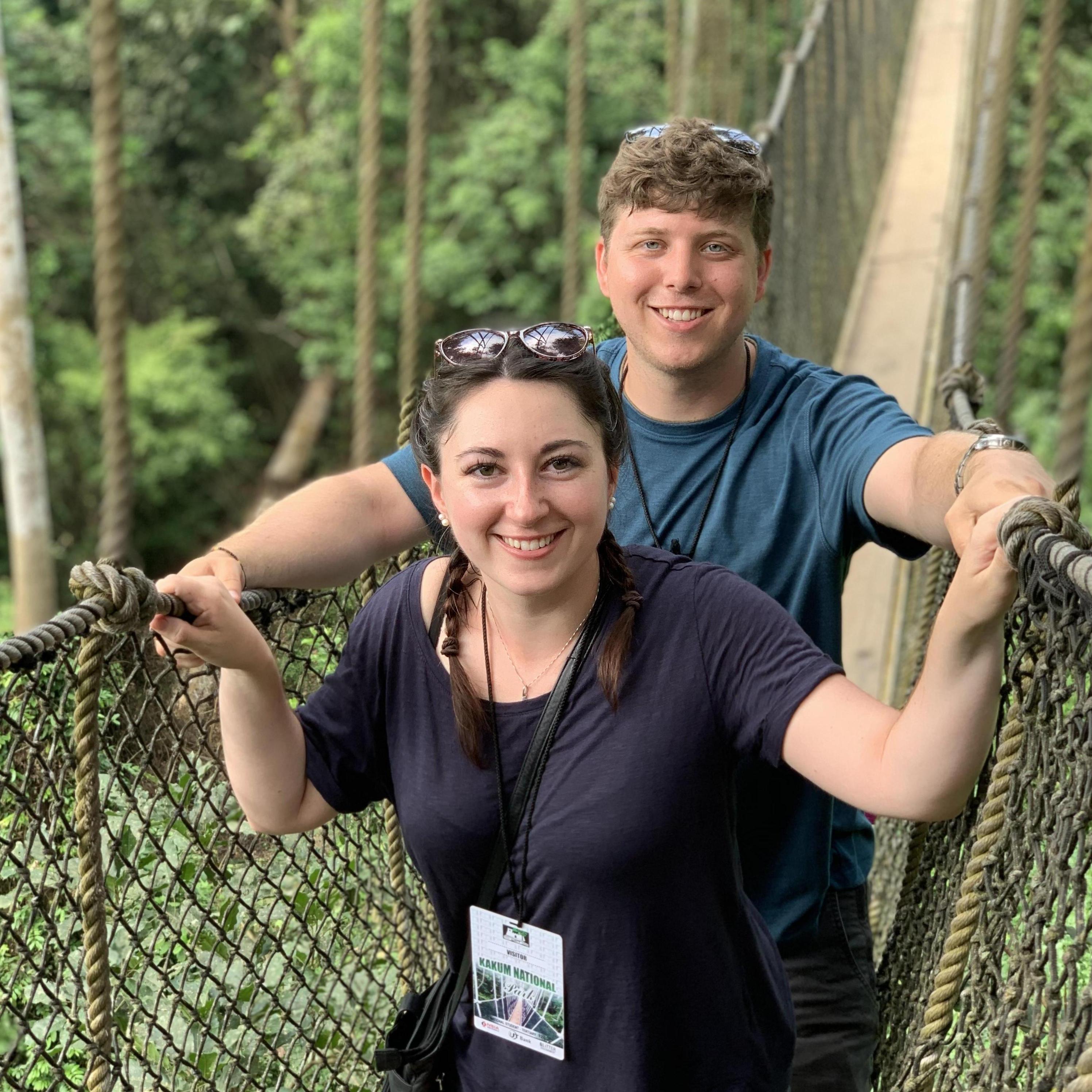 June 2019; Kakum Canopy Walk in Ghana, Africa