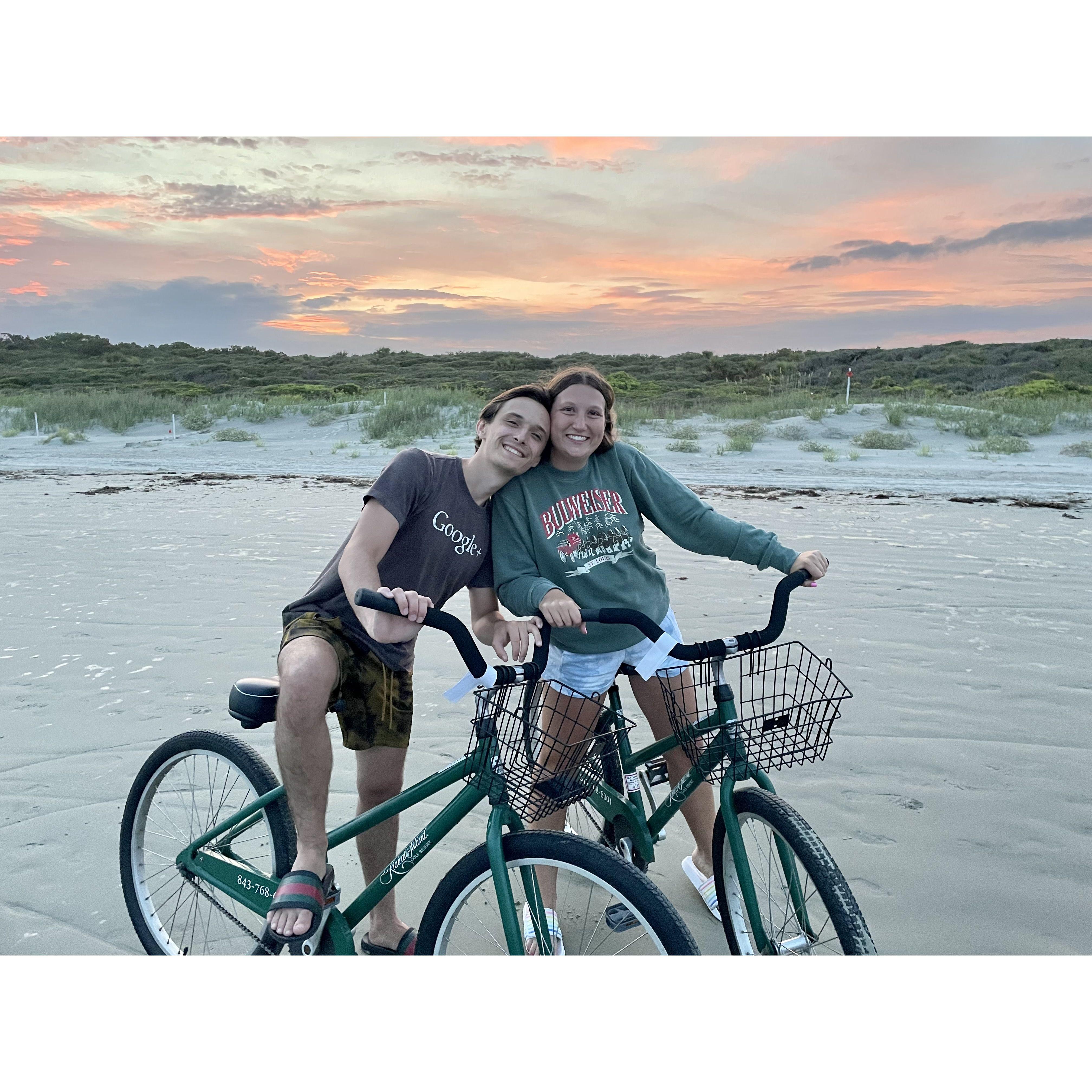 On the beach in Kiawah