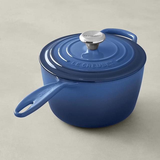 Le Creuset Signature Cast-Iron Saucepan, 2 1/4-Qt., Lapis