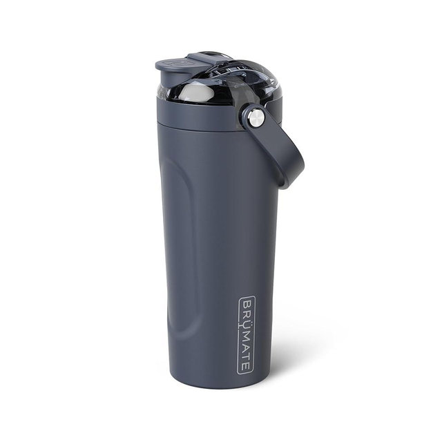 BrüMate MultiShaker Blender Shaker Bottle | 100% Leakproof Insulated Stainless Steel | Pre Workout and Protein Shaker Bottle for the Gym | 25oz (Nightfall Blue)