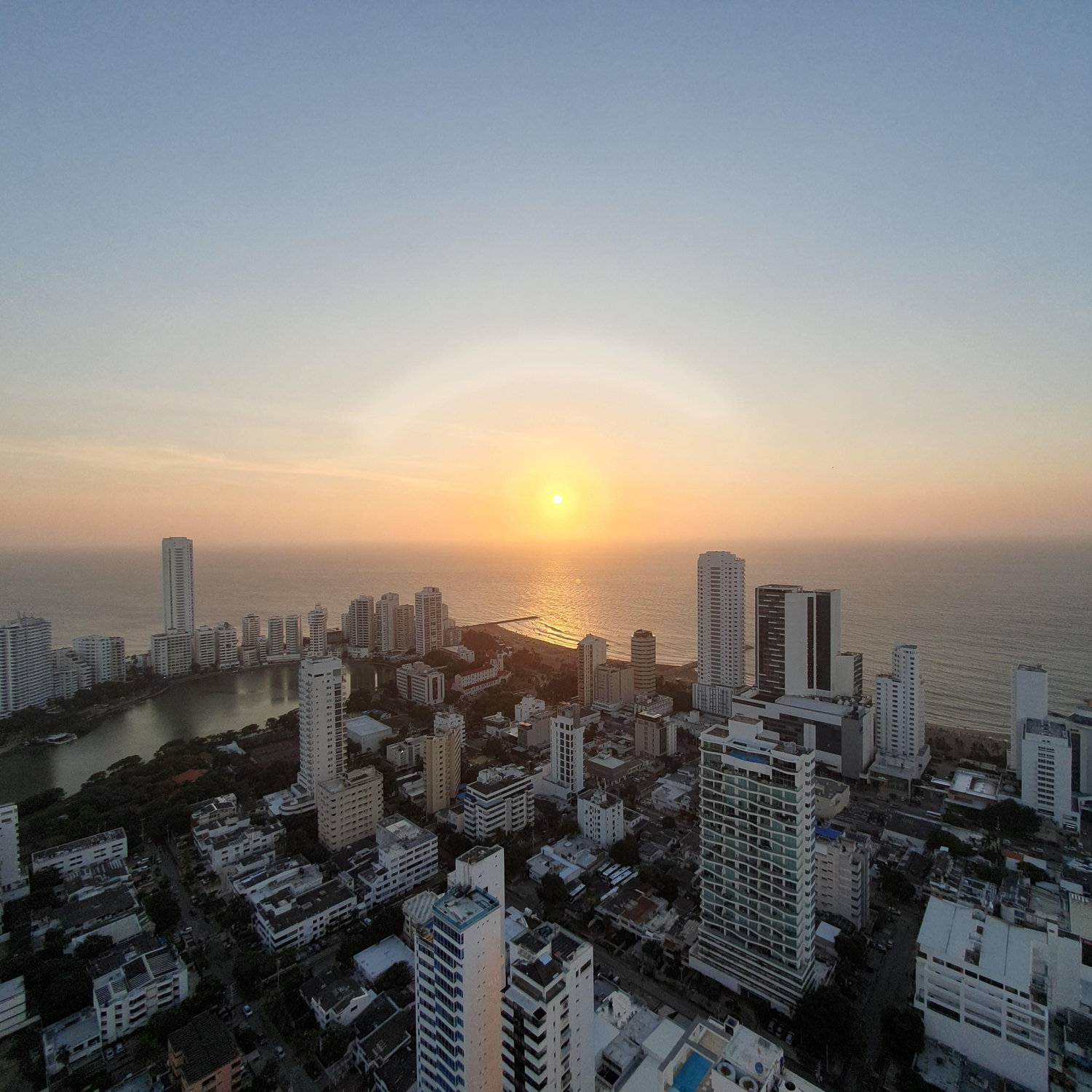 View from a Roof Top in Cartagena
