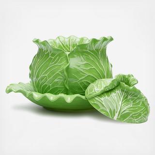 Lettuce Ware Covered Tureen