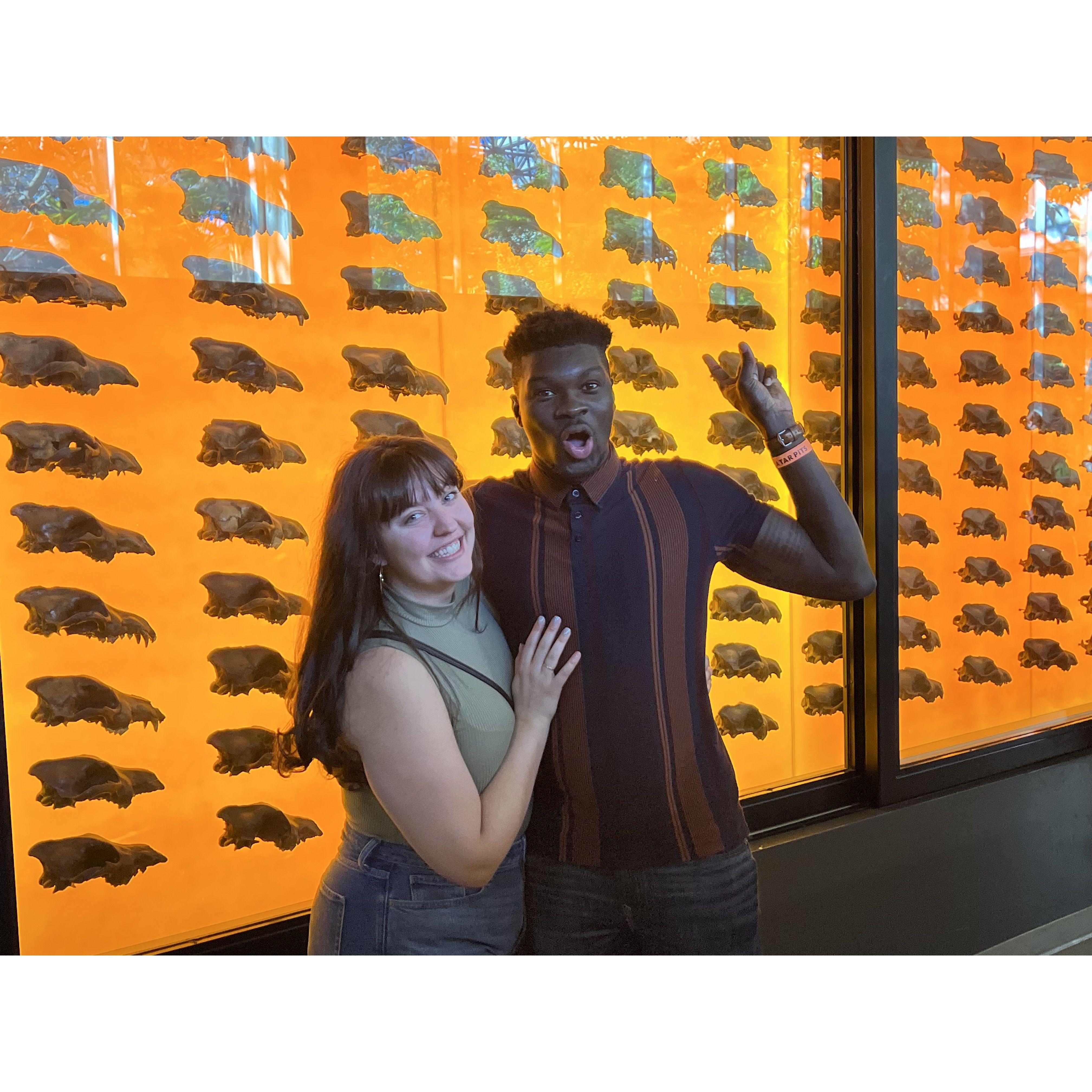 LaBrea Tar Pits and Museum in L.A. was full of interesting things.