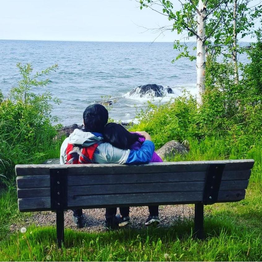 Spending quality time together in Lusten, MN.