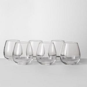 16oz Stackable Stemless Wine Glasses Set of 6 - Made By Design™