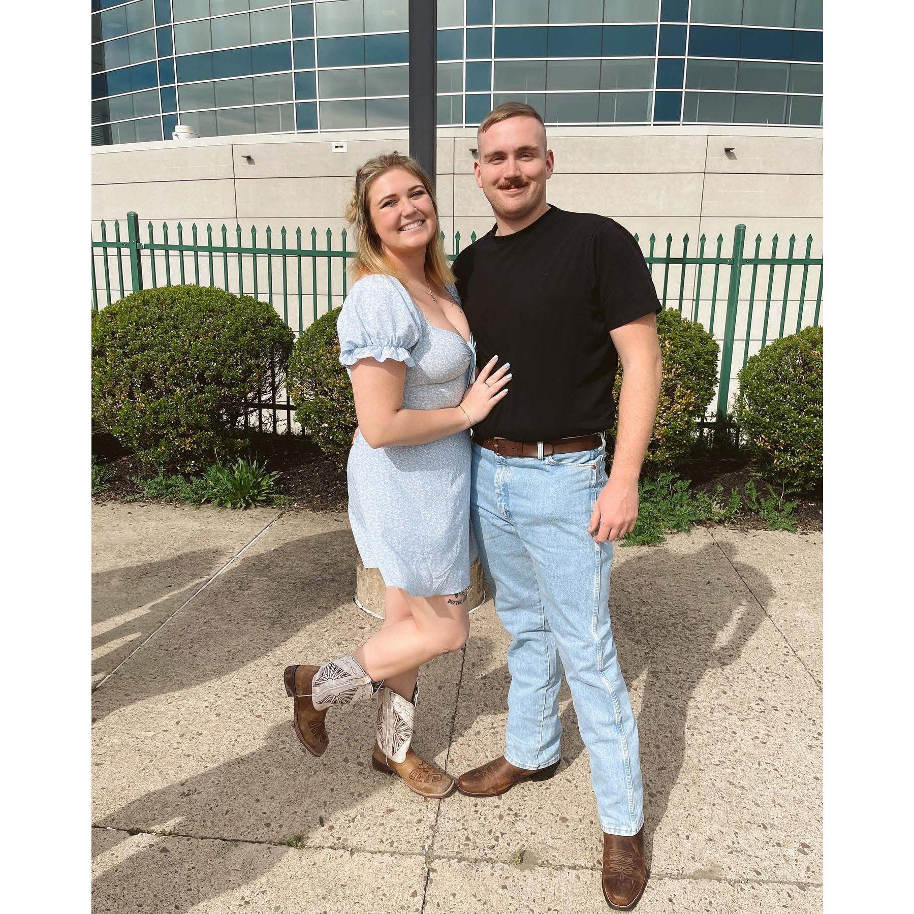 Our first Zach Bryan concert (we drove to PA for this one)