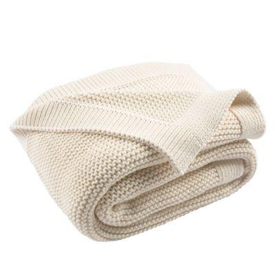 Snug Knit Throw Blanket in Natural