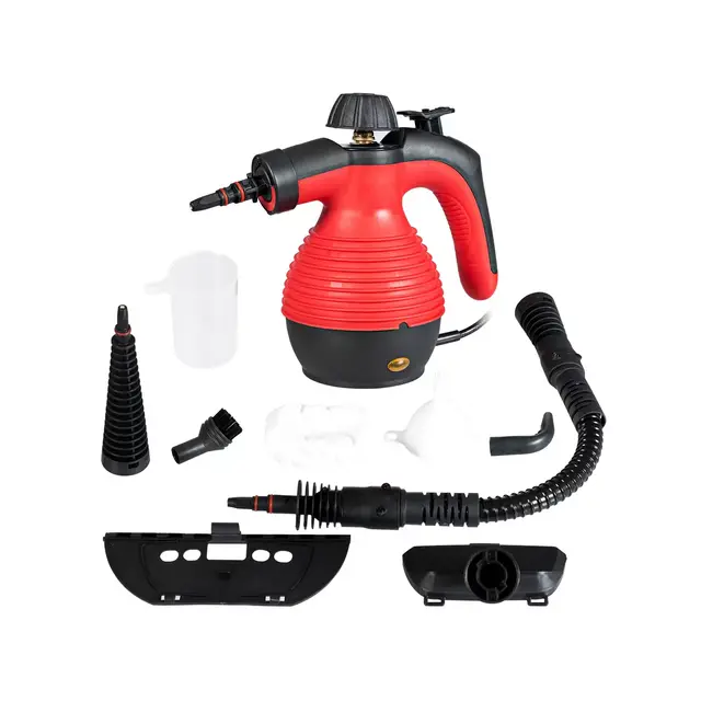 Costway Multifunction Portable Steamer Household Steam Cleaner 1050W W/Attachments Red