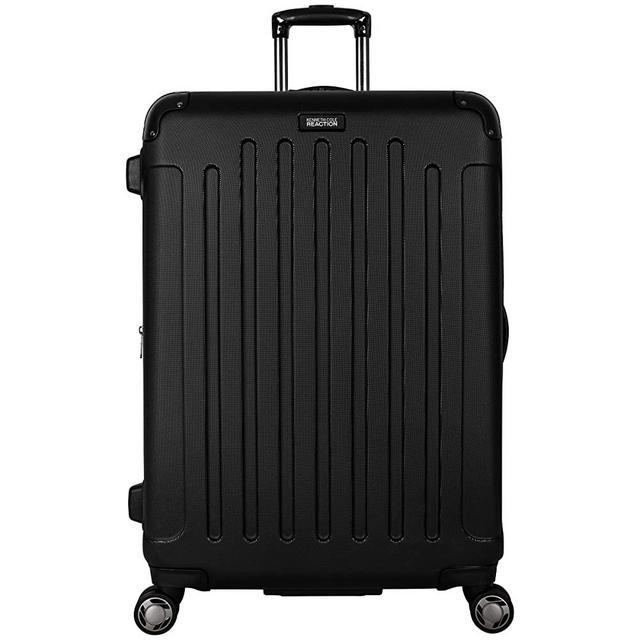 Kenneth Cole REACTION Renegade 28" Lightweight Hardside Expandable 8-Wheel Spinner Checked Luggage, Black, inch