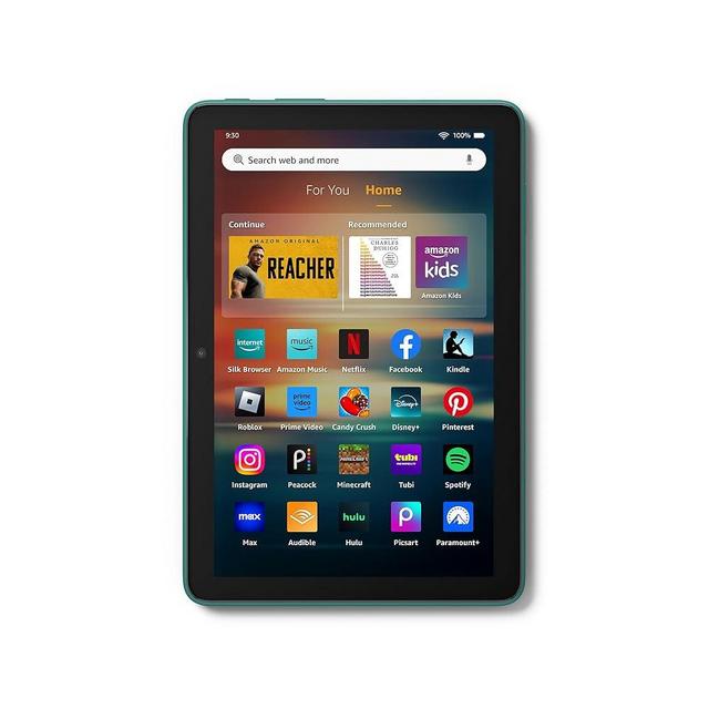 New Amazon Fire HD 8 tablet, 8” HD Display, 3GB memory, 32GB, designed for portable entertainment, Emerald, (2024 release)