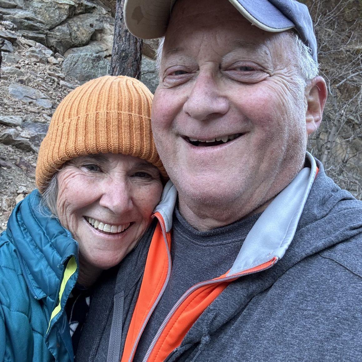 Hiking on a cold day.