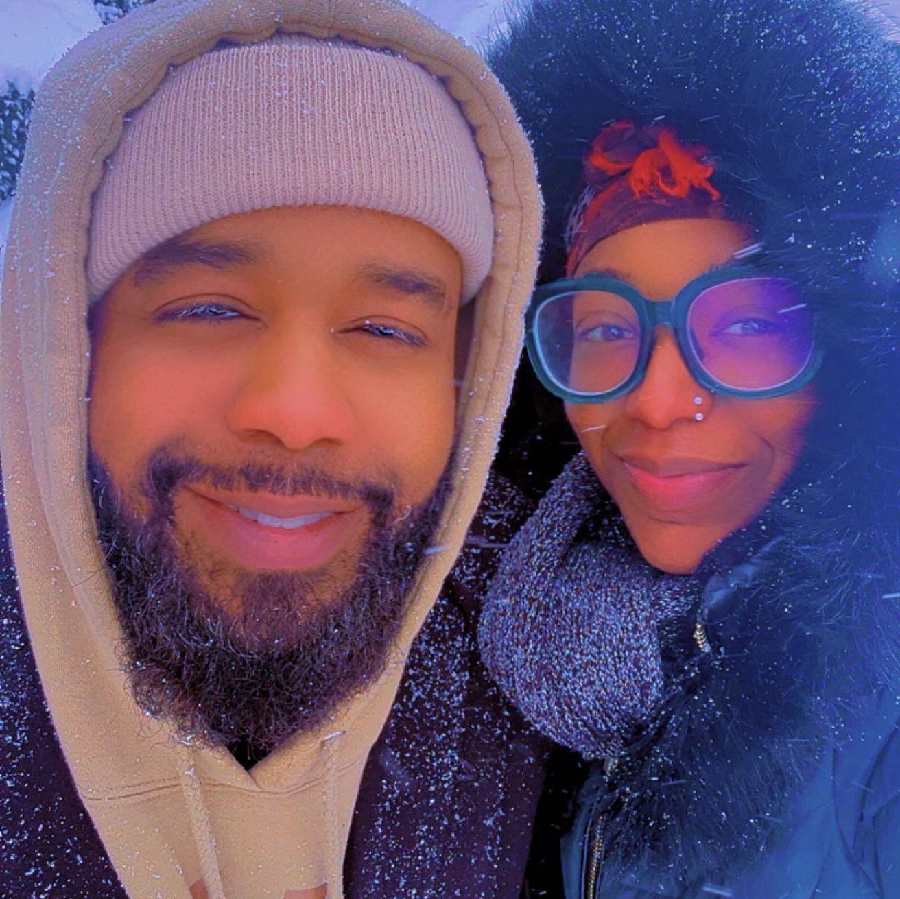 Our first winter storm stuck in the house together