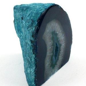 Crystal Allies Gallery: Assorted 1/2lb - 1lb Agate Druzy Geode with Cut Base - Choose Your Color Stone w/ Authentic Crystal Allies Stone Info Card