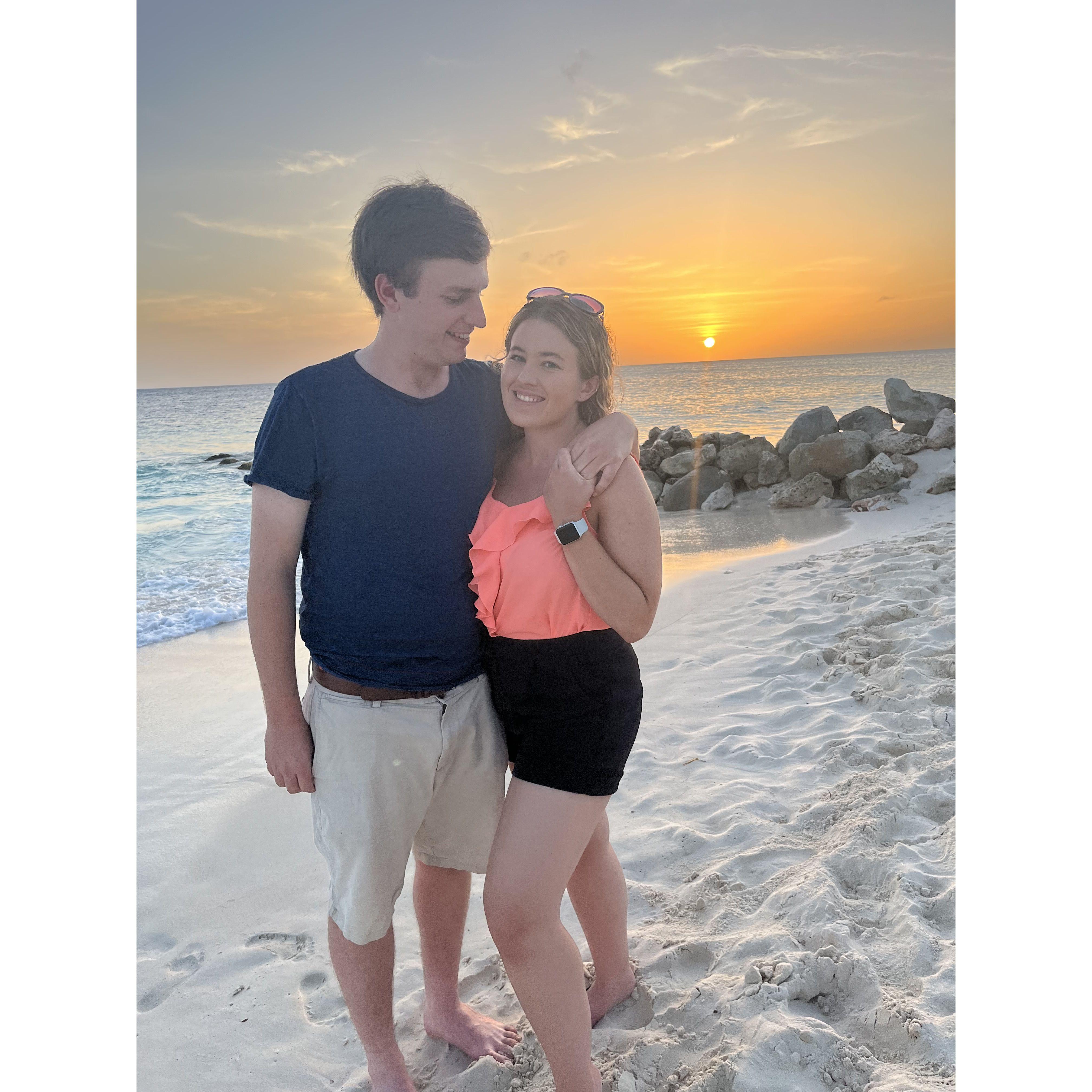 And this gorgeous sunset in Aruba in 2022.